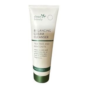 Clean beauty Balancing Cream Cleanser Tea Tree & Bentonite 8 fl oz / 236 mL